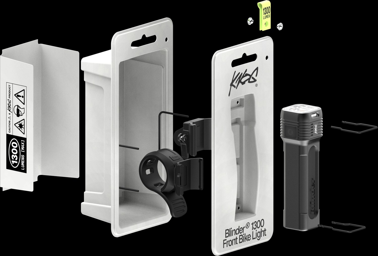 Blinder 1300 packaging exploded view